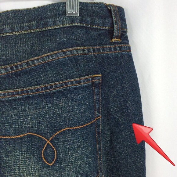 Lauren Jeans Co Ralph Lauren Jeans Womens 16 Suede Leather Pockets Bootcut - Picture 5 of 7